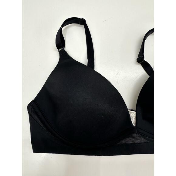 Warners Womens Bra Size 36B Black Lightly Padded - Picture 3 of 10